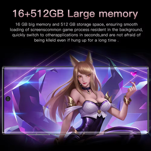 Mô hình mới Lưu ý 30 siêu điện thoại thông minh 7.3 inch Màn hình AMOLED <span class=keywords><strong>Android</strong></span> 13.0 lớn HD 108mp phía sau máy ảnh hỗ trợ pháp Đức - Product Image 4