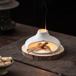 <strong>Small</strong> Ceramic Aromatherapy Diffuser Holy Wood Cedar Sage Home Decor Incense Incense Holders for Tea Ceremony Fireplace <strong>Ornament</strong> - Product Image 1