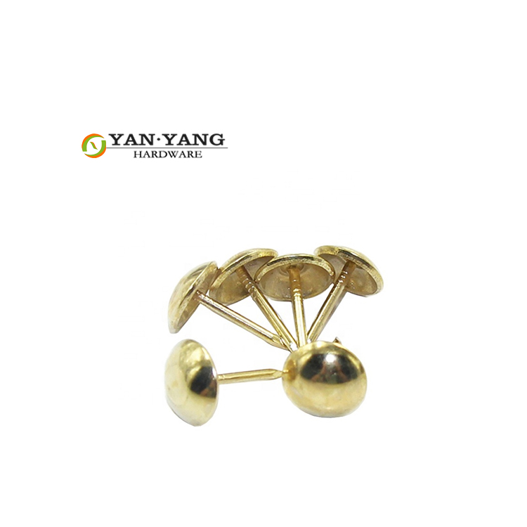 Высококачественная железная мебель золотого цвета, декоративные гвозди для дивана