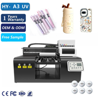 Imprimante UV A3 3040 à usage polyvalent pour plastique, équipement de bureau à pression négative pour cartes PVC, cartes d'identité, cartes plastiques, cartes de visite