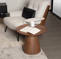 Table basse en bois massif de style nordique moderne, luxe discret, design épuré, silencieuse, pour petit appartement, meubles de salon