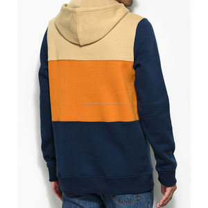 Jersey de punto azul mostaza de algodón cálido 100% para hombre, sublimada de una piel Sudadera con capucha, ajuste de gran tamaño - Product Image 2