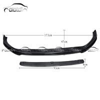 Olotdi Nuevo Difusor de Parachoques Delantero de Alta Calidad Estilo R en Negro Carbono, Alerón Inferior, Spoiler, Winglet, Splitter para VW Golf 7 MK7 GTI