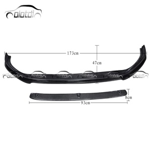 R Style Carbon Front Bumper Lip Chin Spoiler Rocker Winglet <b>Splitter</b> for Volkswagen Golf MK7 GTI Facelift - Product Image 4