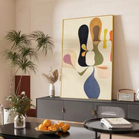 Décoration murale pour la maison, peinture à l'huile sur toile encadrée, figurine surréaliste peinte à la main, peinture murale personnalisée de luxe