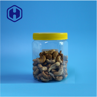 Pot hexagonal en PET de 220 ml, 50 mm, 20 g, avec couvercle à vis, pour biscuits, sucre, snacks, bonbons, chocolat, aliments pour bébés, sucettes, hermétique et facile à ouvrir