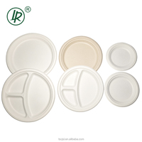 Plats ovales en pulpe de canne à sucre biodégradable de 12 pouces Fournisseur d'assiettes en papier de bagasse biodégradable jetables personnalisées