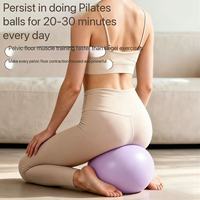 Ballon de yoga et de Pilates mini de 25 cm pour adultes, pour l'hypertonicité du plancher pelvien, la récupération post-partum, l'entraînement du tronc et les exercices de fitness à domicile