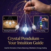 Pendule de radiesthésie en boule de cristal naturel avec support en métal argenté, 8 options de pierres, chaîne 7 chakras, guérison, méditation, vente en gros, OEM