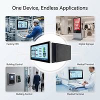 Vente en gros d'écran tactile industriel capacitif IPS 10,1 pouces avec cadre ouvert, moniteur PC avec support VESA personnalisé OEM