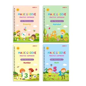 Wholesale Kids English Grooved Handwriting Copybook - Reusable Practice <b>Book</b> with Custom Printing - Product Image 2