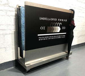 Idée de petite entreprise 2025 : Séchoir à parapluies gris en acier inoxydable à séchage rapide et écologique - Product Image 5