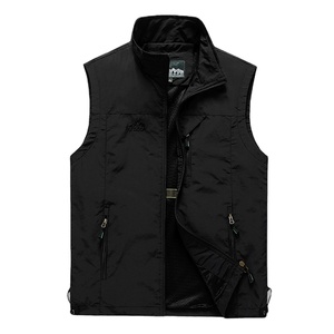 Usine personnalisée décontracté automne couleur unie pêche vestes <span class=keywords><strong>sans</strong></span> manches <span class=keywords><strong>de</strong></span> haute qualité séchage rapide Anti-boulochage polyester unisexe - Product Image 5