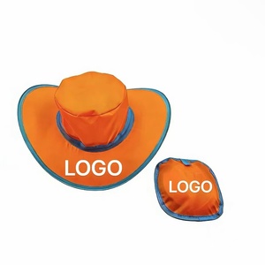 Chapeaux de cowboy pliables personnalisés avec pochette 190T pour événements <span class=keywords><strong>d</strong></span>'entreprise et team building estivaux – Commande en gros Beckon - Product Image 1