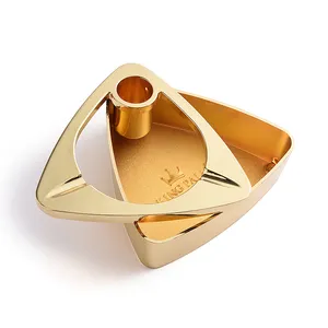 Special Design Triangle Gold Luxury Gift Popular High Grade Hotel Ashtray