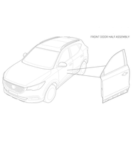Porte avant automobile pour SAIC MG ZS 2017-2019