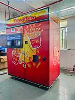 Máquina Expendedora de Papas Fritas Totalmente Automática, Máquina de Papas Fritas en 35 Segundos, Máquina Expendedora Automática de Papas Fritas