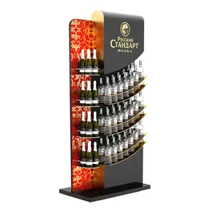 Shopping Mall Einzelhandel Bodenbelag Hängende Element Bier Regal Flasche Display Rack