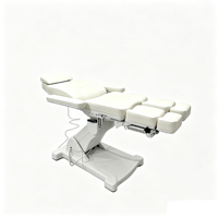 Fauteuil de podologie multifonction HICOMED blanc, électrique, à jambes séparées, pour soins des pieds, pédicure et spa, avec télécommande