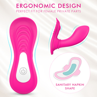 Drop Shipping 9 Geschwindigkeiten Unsichtbar Wearable Secret Mini Panty Vibrator Sexy Unterwäsche Sexspielzeug für Frauen Vibratoren