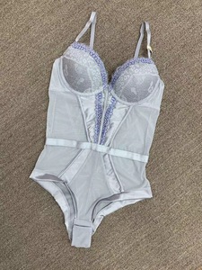 Quality Lace Shapewear <b>Bodysuit</b> with Beautiful Back Hollow See-through Design for Women Light <b>Control</b> Thin Fabric Sexy - Product Image 6