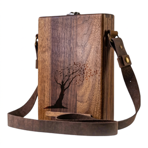 Caja Organizadora de Arte de Madera Ecológica de Diseño Nuevo y Moderno, con Tema de Amor, Regalo de Boda para Artistas, Artesanos y Diseñadores - Product Image 1