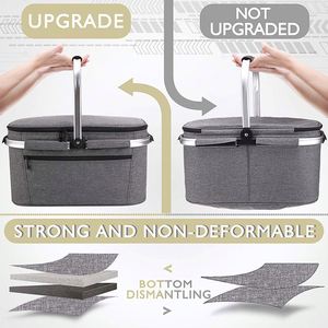 Free Sample 2023 New design Food <b>Tote</b> <b>Lunch</b> <b>Bag</b> Foldable Thermal Picnic Cooler <b>Bag</b> Reusable Insulated <b>Lunch</b> <b>Bag</b> - Product Image 2