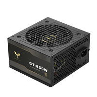 Yüksek kaliteli Yoanser GT 850 80 artı altın PSU AC100-240V olmayan modüler ATX güç kaynağı aktif PFC siyah Fan 120mm için masaüstü bilgisayar