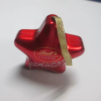 Mini boîte en fer blanc en forme d'étoile personnalisée pour les cadeaux de fête de vacances pour les collations alimentaires au sucre et au chocolat