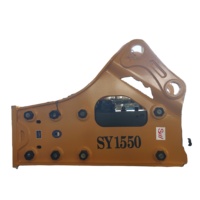 Brise-roches hydrauliques SY1550 neufs pour excavatrices de 28 à 36 tonnes, compatibles avec les excavatrices latérales et supérieures, type silencieux pour la construction en carrière ouvert