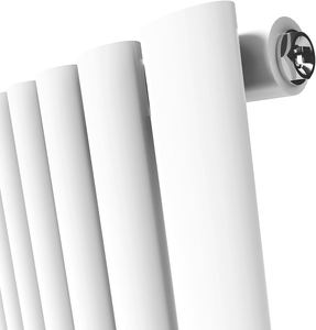 Radiador de Pared Vertical Ovalado de Acero, Antracita, Ahorro de Energía, Sistema HVAC para Hospitales y Escuelas, 5025 O, OEM - Product Image 4