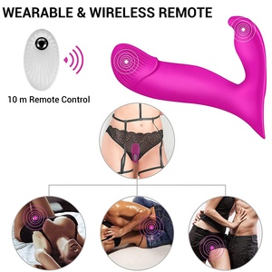 Vibratore Indossabile con Telecomando per Stimolazione Clitoridea e Punto G Femminile, Dildo Vibrante per Donne - Product Image 2
