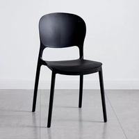 Chaise de salle à manger contemporaine sans accoudoirs Ocean Colors en plastique – dossier convertible pliable, écologique, empilable, imperméable pour hôtel