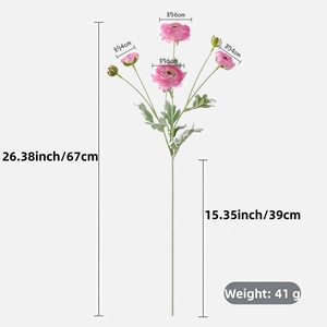 Simulation <span class=keywords><strong>de</strong></span> pivoine japonaise en soie, avec pétales réalistes, adaptée à la décoration <span class=keywords><strong>de</strong></span> la <span class=keywords><strong>maison</strong></span>, pas besoin d'arroser, longue durée - Product Image 5