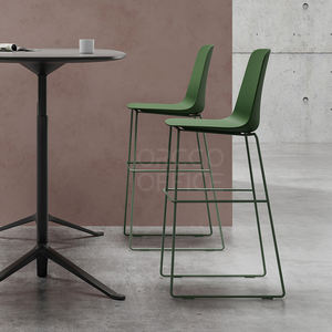 Cojín de tapicería de polipropileno de plástico de lujo moderno nórdico de diseñador italiano, taburete de bar para Bar, <span class=keywords><strong>cocina</strong></span>, restaurantes - Product Image 3