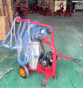 เครื่องรีดนมวัวแกะอูฐขนาด 25L/30L/40L แบบสั่นสะเทือน สำหรับใช้ในครัวเรือน แบบเคลื่อนย้ายได้ ถังเดี่ยว พร้อมปลั๊กไฟ - Product Image 4