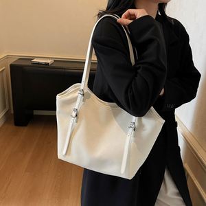 Soft PU Leather Tote <b>Bag</b> <b>Women</b> Large Capacity Multi Pocket Shoulder Handbag <b>for</b> <b>Work</b> and Travel - Product Image 4