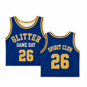 Maillot court de basketball sans manches pour femme, pour le jour du match, avec impression de numéro, pour le soutien de l'équipe, vente en gros - Product Image 3