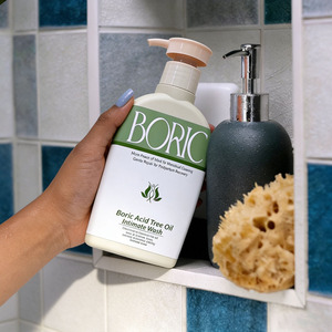 Natuurlijke intieme reiniging met boorzuur, Yoni schuim, pH-balans, geurloos, reinigend, intieme verzorging, vaginale wasbeurt voor gevoelige huid - Product Image 3