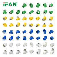 Raccords de tuyauterie PPR IFAN Flawless 20-125MM, matériaux de plomberie DIN 8078 PN25, coudes et tés pour alimentation en eau