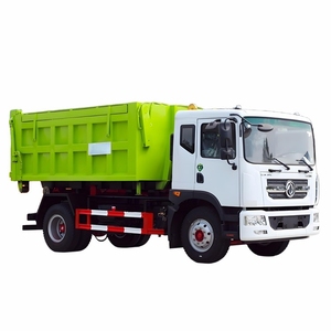 รถบรรทุกเก็บขยะแบบตะขอเกี่ยว Dongfeng 4X2 10m³ รุ่นขายดีที่สุด พวงมาลัยซ้าย/ขวา สำหรับโครงการจัดการขยะ - Product Image 1