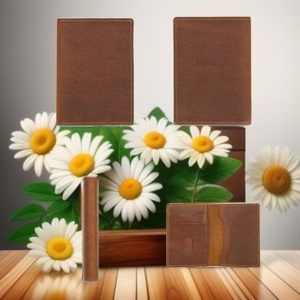 For Boshiho Customized Crazy Horse Leather <b>Wallet</b> for Men Vintage Style Short Card Holder Open Closure Creative Gift for Him Her - Product Image 4