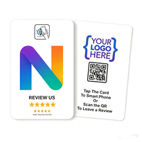 Tarjeta de Visita Personalizada de PVC con NFC y RFID, Código QR, 13.56MHz, Resistente al Agua, con Logotipo y Colores Personalizados para Restaurantes, Hoteles y Tiendas