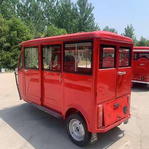 Triciclo Eléctrico de Lujo para Pasajeros, Carrocería Cerrada, Largo Alcance, con Cubierta para Lluvia, 3 Asientos, Multifuncional, en Oferta - Product Image 3