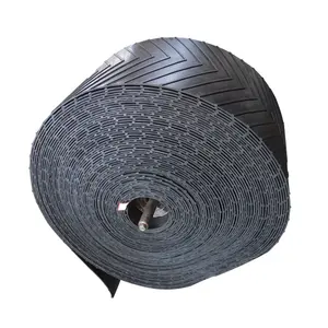 Sabuk Konveyor Karet Bertulang Pola Chevron Lebar 800mm untuk Pengangkutan Sudut Miring - Product Image 1