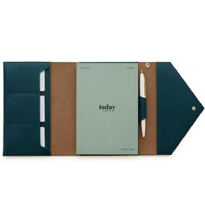 Carpeta de Cuero PU Premium con Múltiples Compartimentos, Cubierta Desmontable para Cuaderno, Ideal para Oficina, Escuela y Desplazamientos Diarios, Perfecta para Regalo - Product Image 2