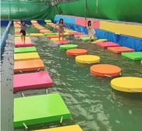 Pont flottant en mousse EVA FLOAT ISLAND FB, skis nautiques durables, antidérapants, écologiques, passerelle aquatique pliable, tapis portable pour piscine