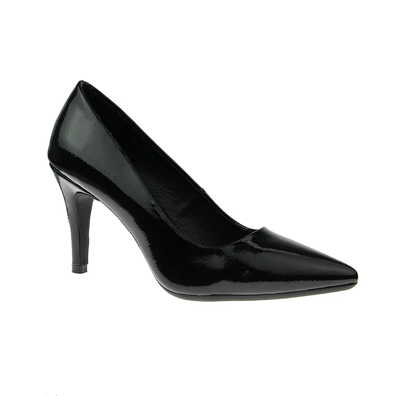 Custom Designer Anti Slip Elegance Black Silver Office Wedding Party Pump Shoe High Heels Bridal Dress Shoes