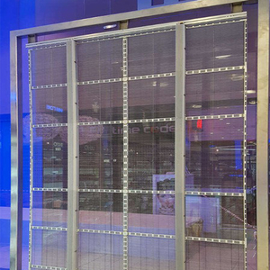 Pushunled p3.91 video forno Màn hình máy chiếu chống bụi LED linh hoạt trong suốt phim hiển thị cho xe tải ngoài trời quảng cáo - Product Image 4