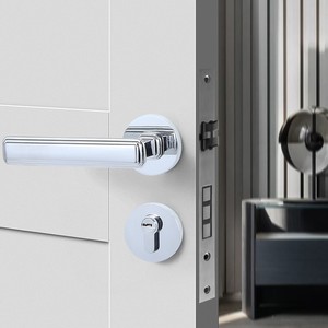 Moat Copper Lever Lock FT01-15 Copper Interior Door Lock Key Unlocking Smoothly Bedroom Use - Product Image 1